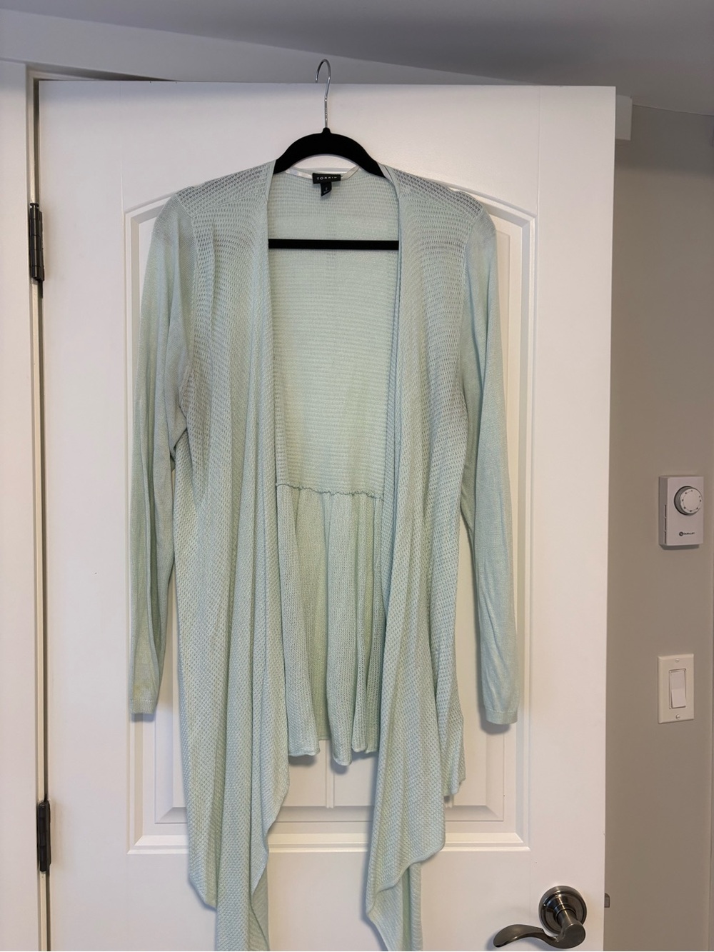 torrid Mint Green Open-Front Draped Cardigan